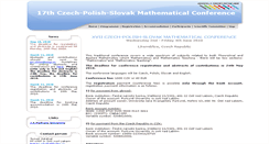 Desktop Screenshot of 17thmathschool.ujep.cz