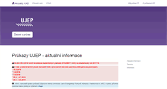 Desktop Screenshot of kas.ujep.cz
