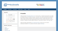 Desktop Screenshot of ki.ujep.cz