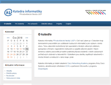 Tablet Screenshot of ki.ujep.cz