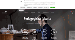 Desktop Screenshot of pf.ujep.cz