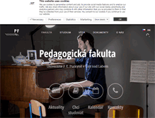 Tablet Screenshot of pf.ujep.cz