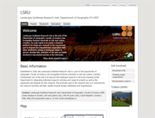 Tablet Screenshot of lsru.geography.ujep.cz