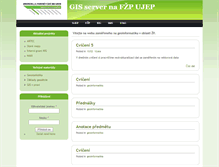 Tablet Screenshot of gis.fzp.ujep.cz
