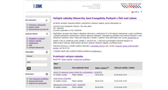 Desktop Screenshot of ezak.ujep.cz