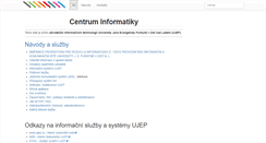 Desktop Screenshot of ci.ujep.cz