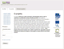 Tablet Screenshot of envimod.fzp.ujep.cz