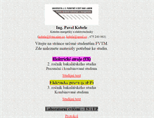 Tablet Screenshot of kobrle.fvtm.ujep.cz