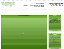 Tablet Screenshot of mapserver.ujep.cz